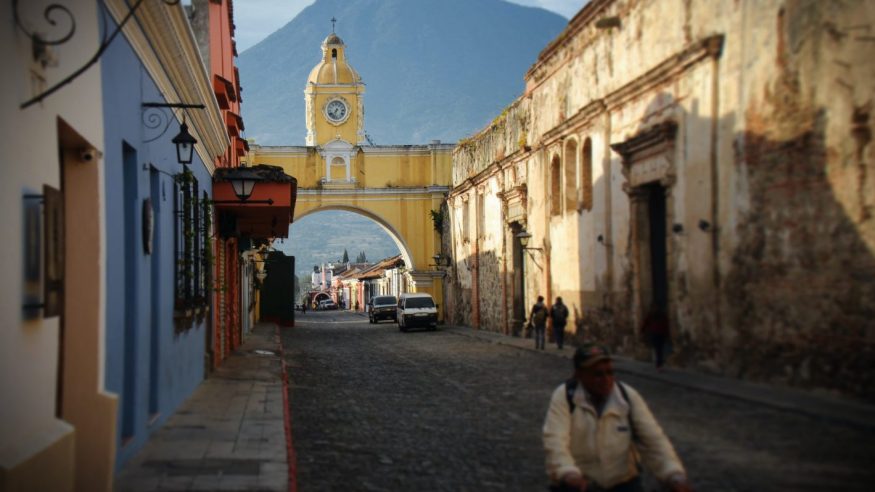 Guatemala - Antigua City with Volcano