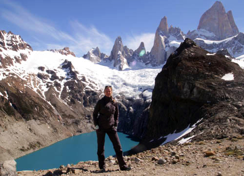 Gabri at Laguna de los Tres