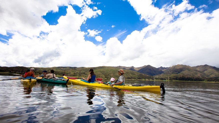 Peru_kayaking on Lake Piuray