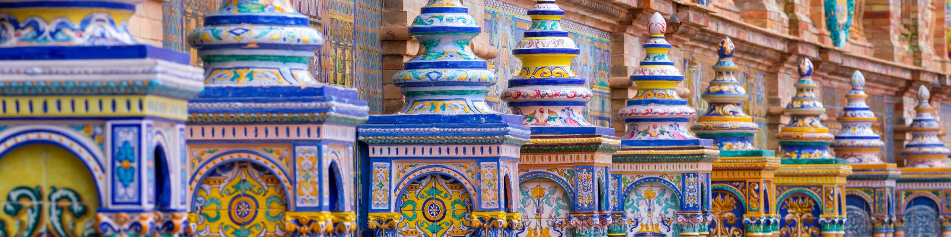 Spanish square plaza, Seville Spain