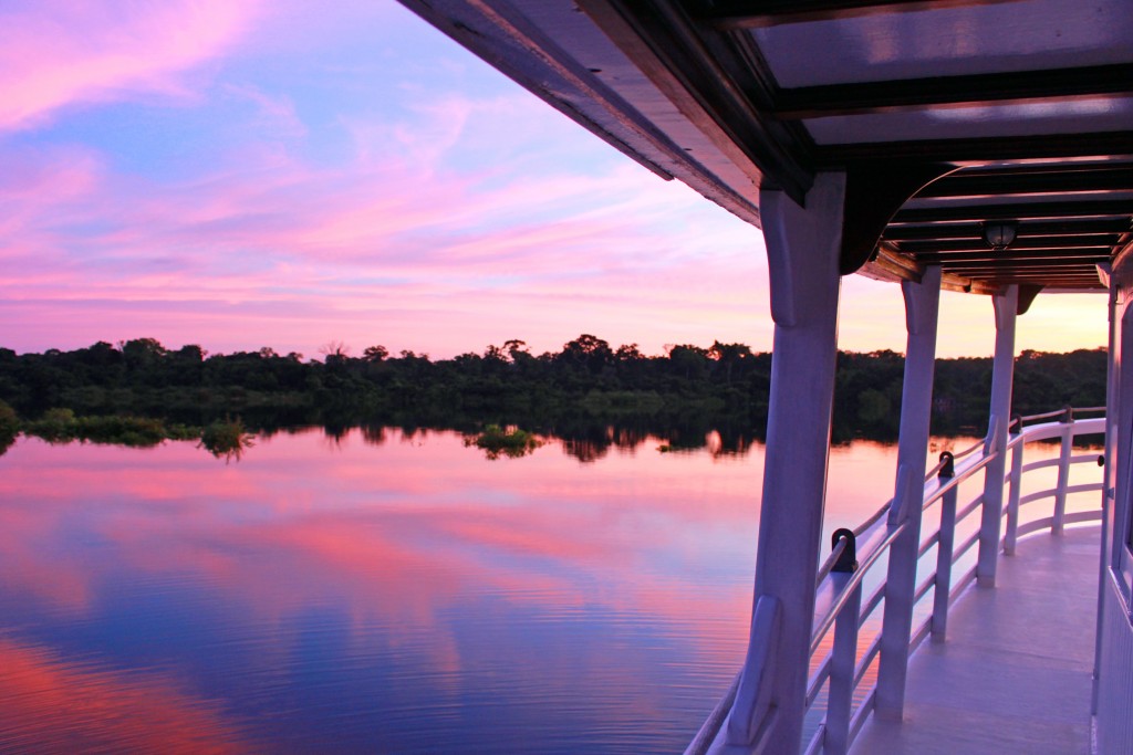 Sunrise from the side deck