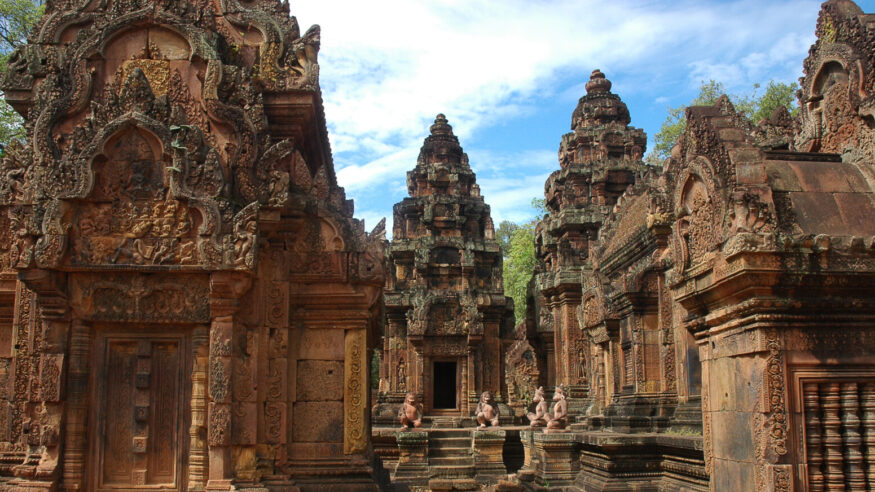Banteay Srei Pink Sandstone Temple, Siem Reap, Cambodia