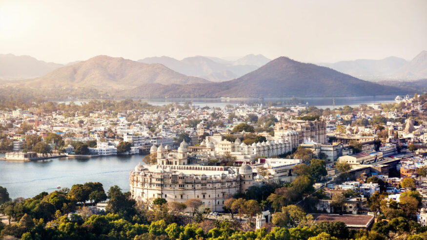 Aerial view of Udaipur 