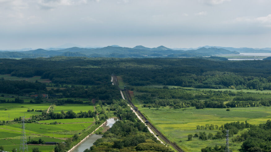 Border between South and North Korea - The Demilitarized zone